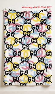 Gucci GG Monogram Dripping Pastel Flannel Blanket Pastel Pop Art Gucci Monogram Decor Throw blankets IMG_2623